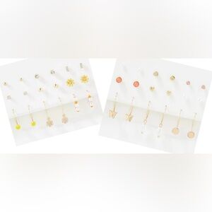 NWT!! 18 Pack American Eagle Coral Stud & Hoop Earrings